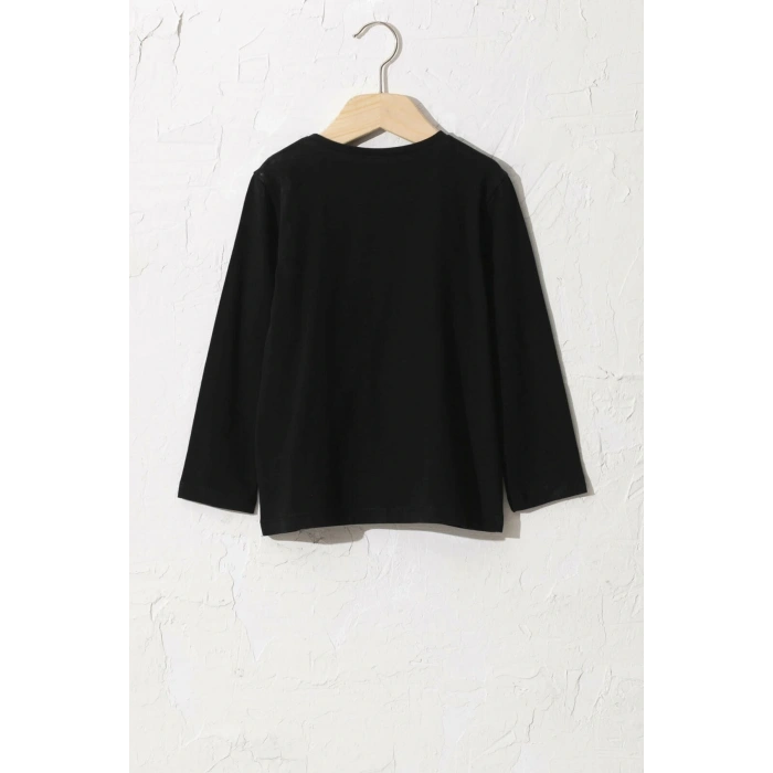 Kız Çocuk Yeni Siyah Cvl T-Shirt