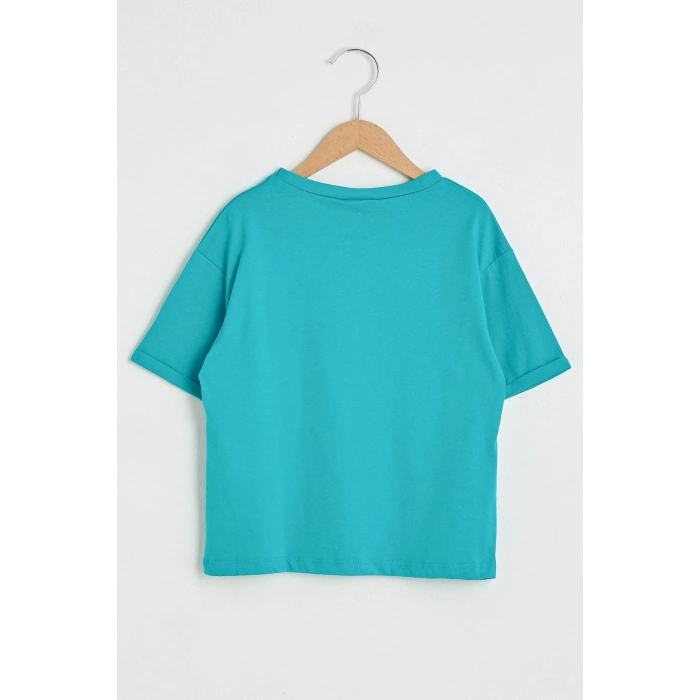 Kız Çocuk Yeşil Rbg T-Shirt