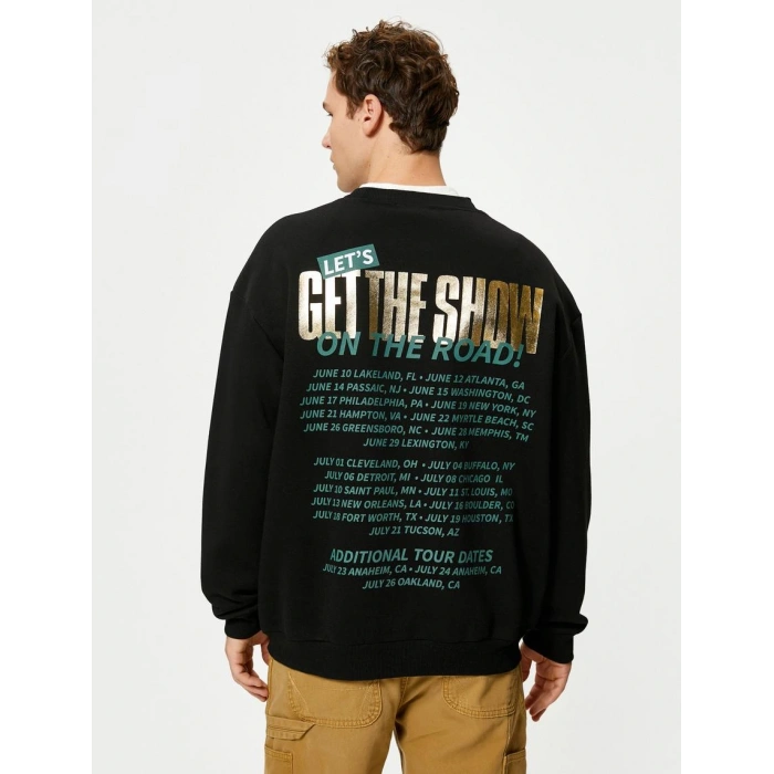 Koton 4wam70394mk Erkek Sweat Siyah