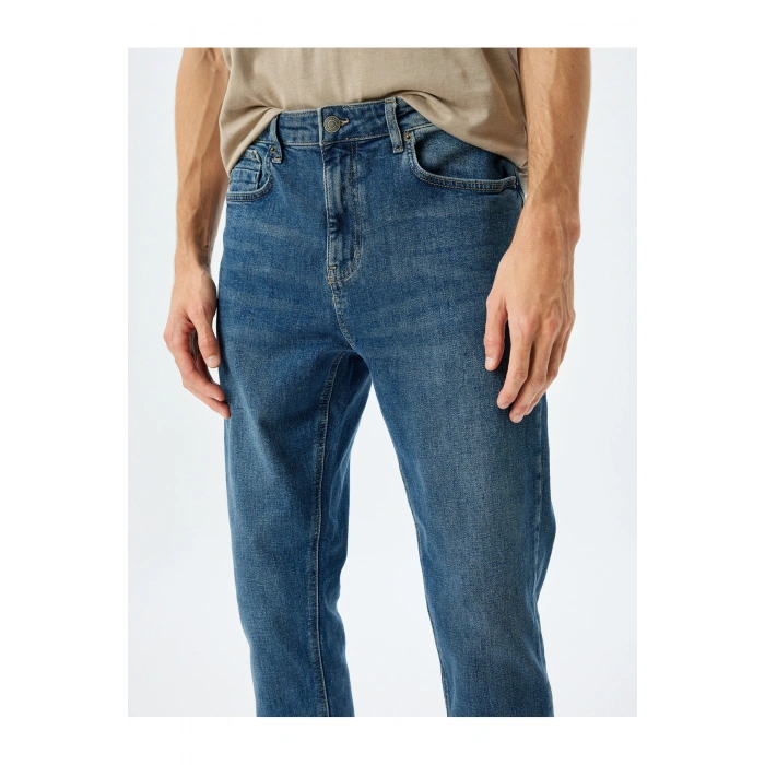 Koyu Indigo Erkek Yetişkin Jeans 5WAM40008ND