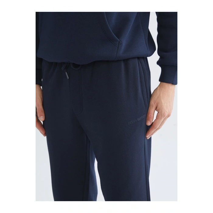 Lacivert Standart Kalıp Erkek Jogger Eşofman Altı