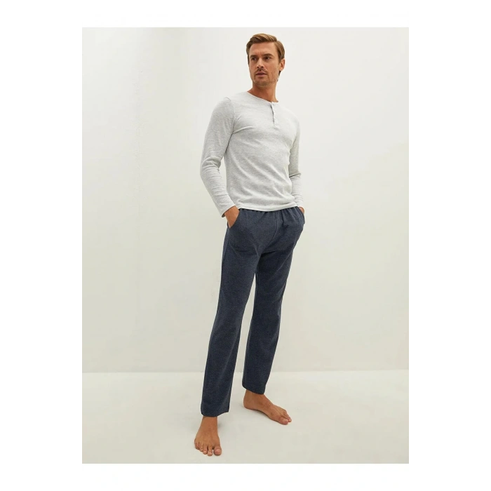 Lacivert Standart Kalıp Erkek Pijama Alt
