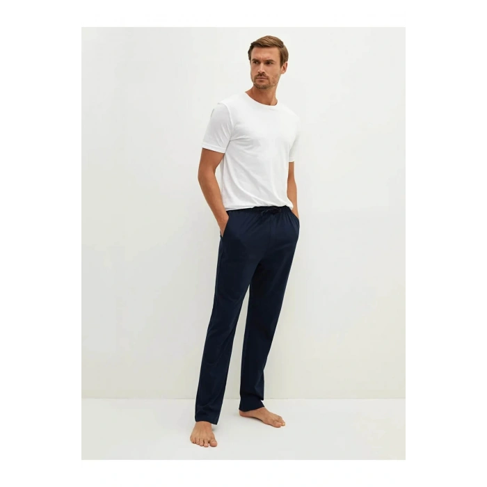 Lacivert Standart Kalıp Erkek Pijama Alt