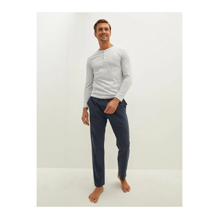 Lacivert Standart Kalıp Erkek Pijama Alt