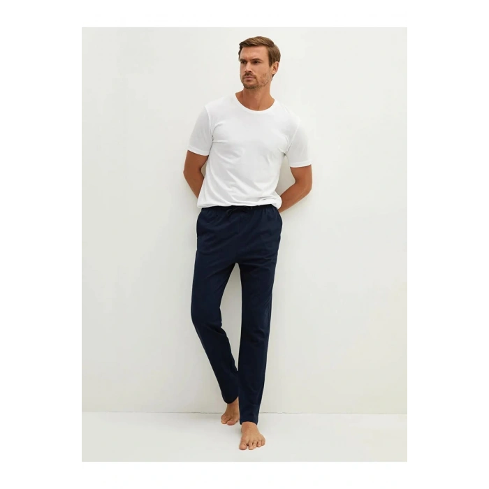 Lacivert Standart Kalıp Erkek Pijama Alt