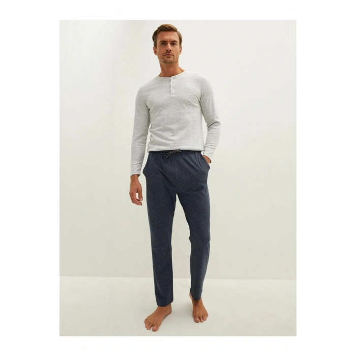 Lacivert Standart Kalıp Erkek Pijama Alt