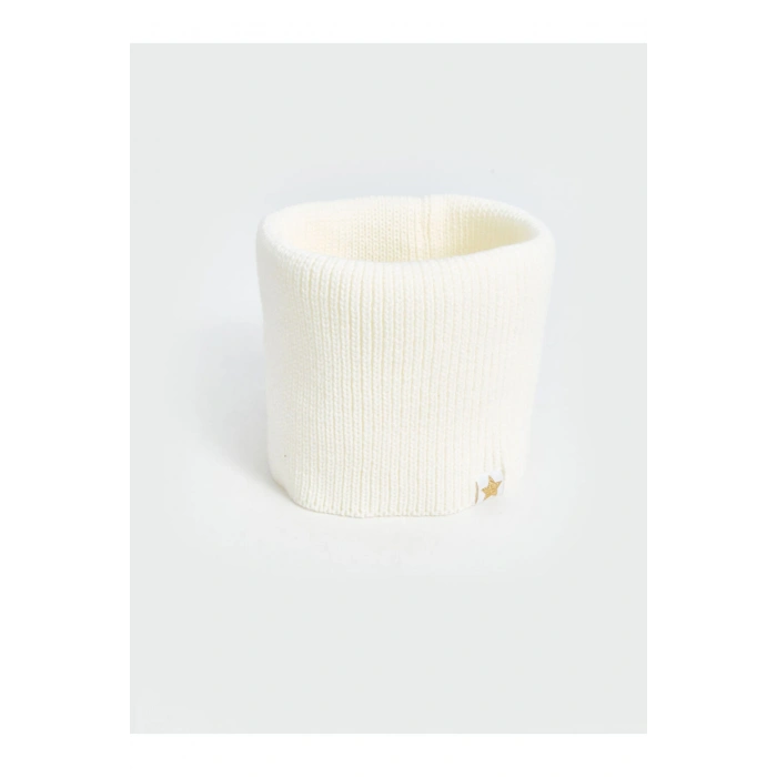 LCW ACCESSORIES Ekru Nakışlı Kız Çocuk Atkı ve Bere