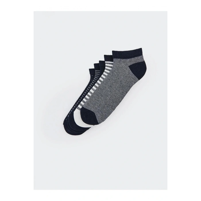 LCW ACCESSORIES Karışık Renk İpliği Boyalı Çizgili Erkek Patik Çorap 5li