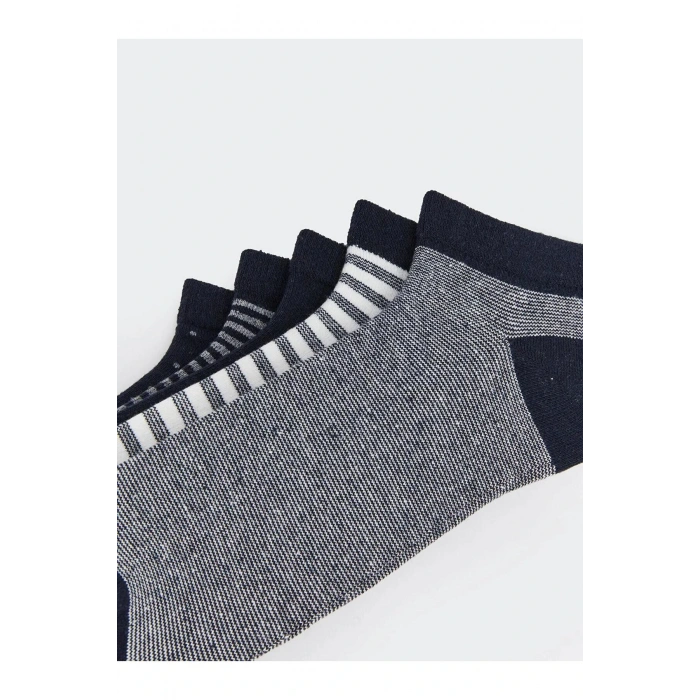 LCW ACCESSORIES Karışık Renk İpliği Boyalı Çizgili Erkek Patik Çorap 5li