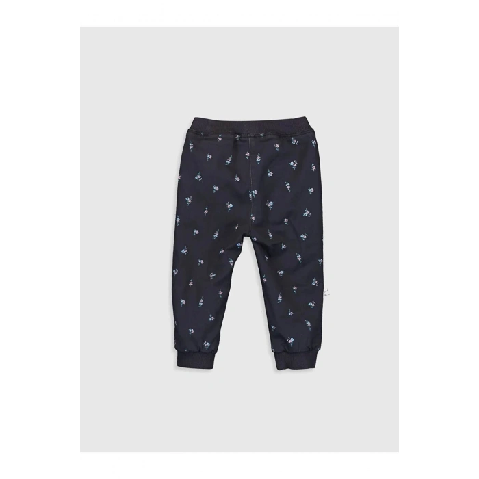 LCW baby Antrasit Kız Bebek Jogger Pantolon