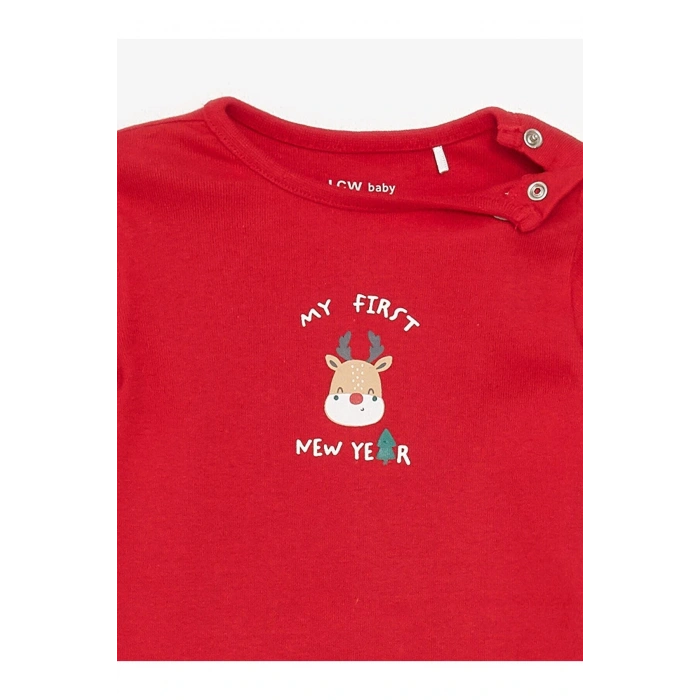 LCW baby  Baskılı Erkek Bebek Çıtçıtlı Body 2li