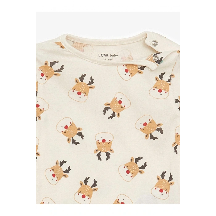 LCW baby  Baskılı Erkek Bebek Çıtçıtlı Body 2li