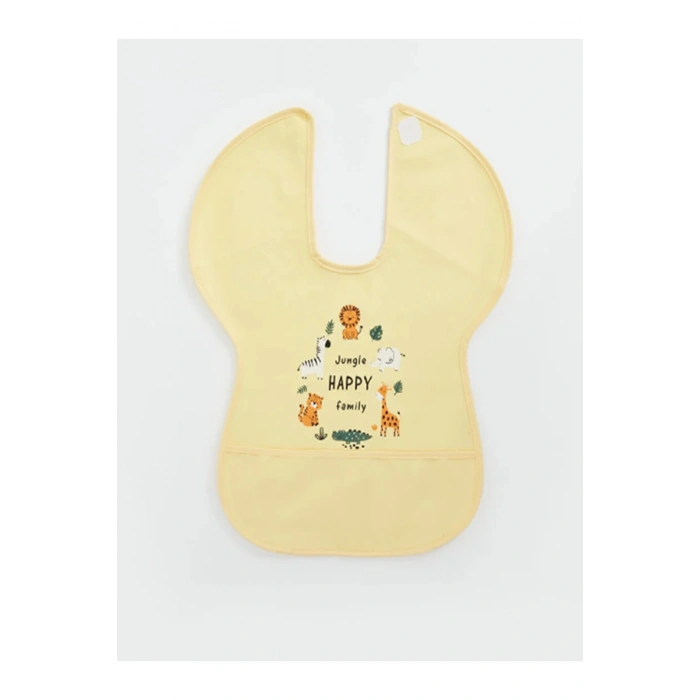 LCW baby Baskılı Erkek Bebek Mama Önlüğü