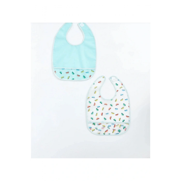 LCW baby Baskılı Erkek Bebek Mama Önlüğü 2li