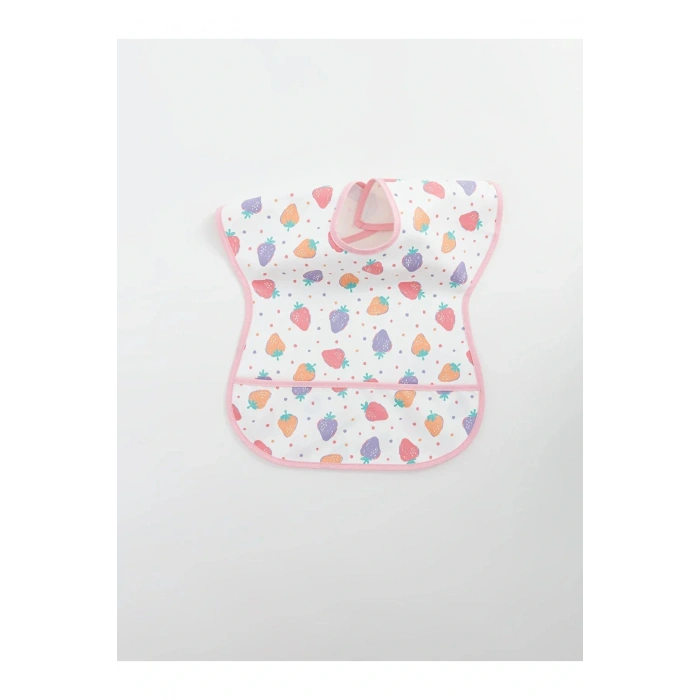 LCW baby Baskılı Kız Bebek Mama Önlüğü