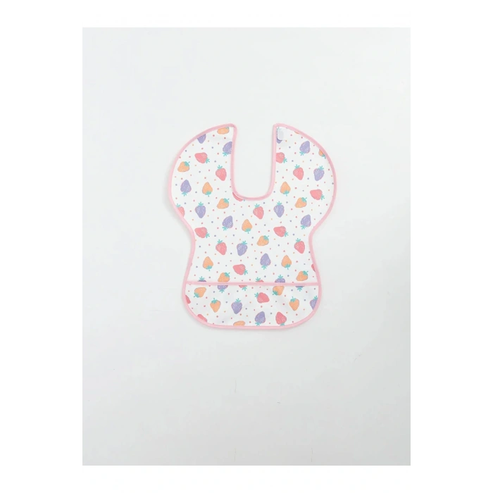 LCW baby Baskılı Kız Bebek Mama Önlüğü