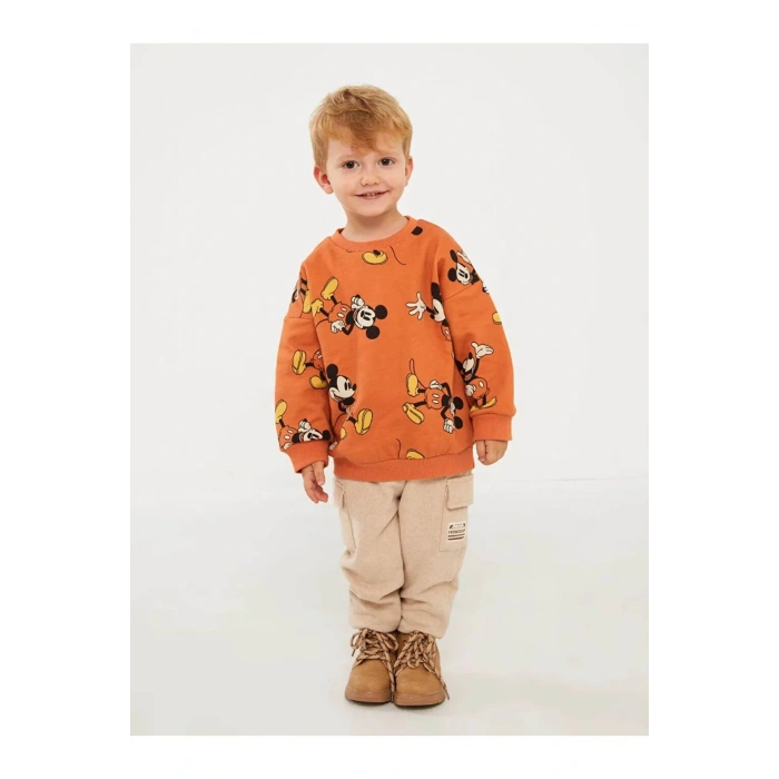 LCW baby Bej Beli Lastikli Basic Erkek Bebek Jogger Eşofman Altı