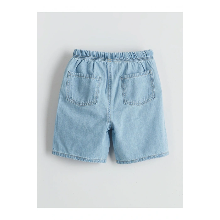 LCW baby Beli Lastikli Basic Erkek Bebek Jean Şort