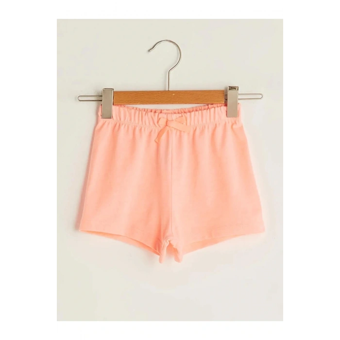 LCW baby Beli Lastikli Basic Kız Bebek Şort