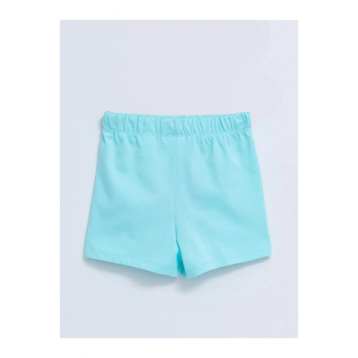 LCW baby Beli Lastikli Basic Kız Bebek Şort