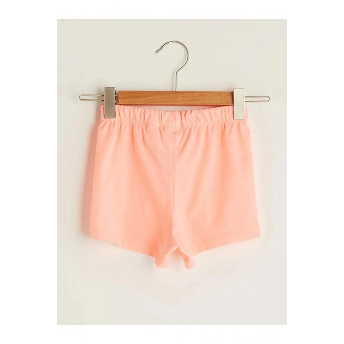 LCW baby Beli Lastikli Basic Kız Bebek Şort