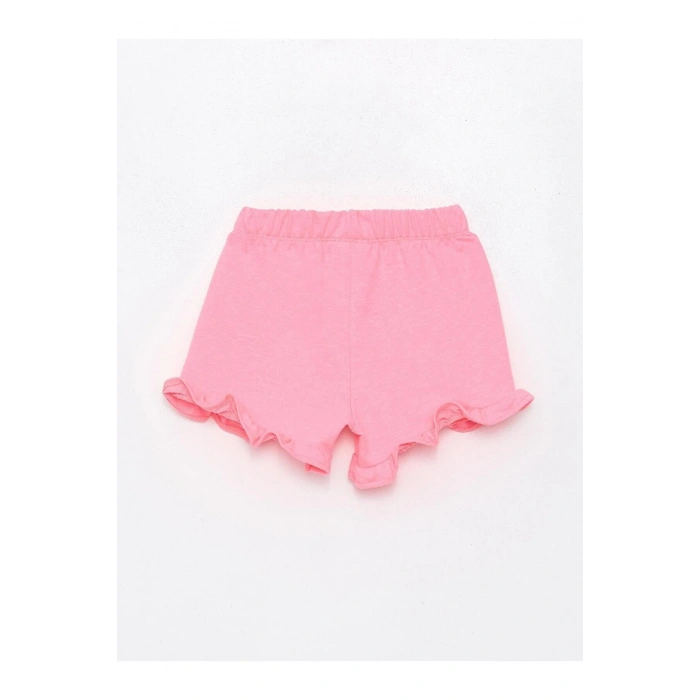 LCW baby Beli Lastikli Kız Bebek Şort