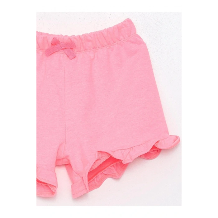 LCW baby Beli Lastikli Kız Bebek Şort