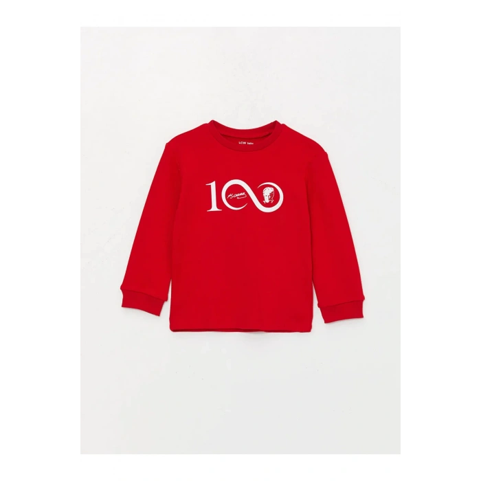 LCW baby Bisiklet Yaka Atatürk Baskılı Erkek Bebek Tişört