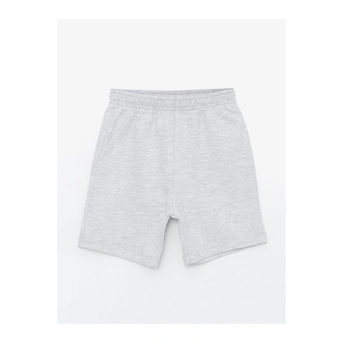 LCW baby Bisiklet Yaka Baskılı Erkek Bebek Tişört ve Şort 2li Takım