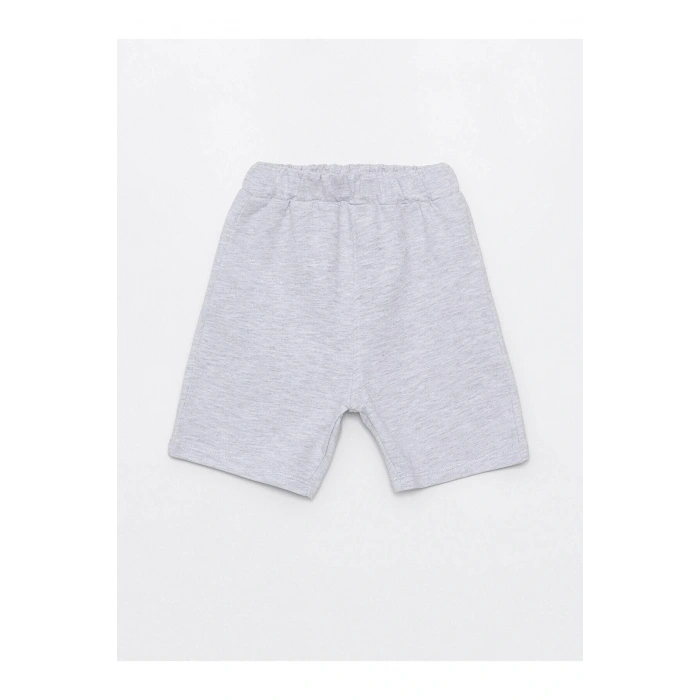 LCW baby Bisiklet Yaka Baskılı Erkek Bebek Tişört ve Şort 2li Takım