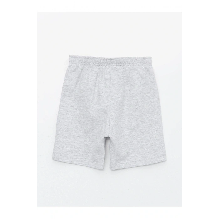 LCW baby Bisiklet Yaka Baskılı Erkek Bebek Tişört ve Şort 2li Takım