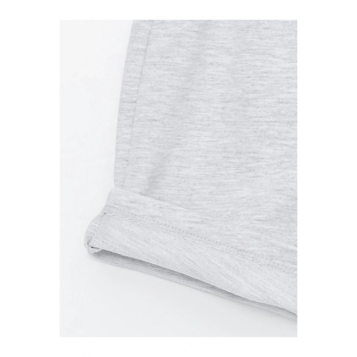 LCW baby Bisiklet Yaka Baskılı Erkek Bebek Tişört ve Şort 2li Takım