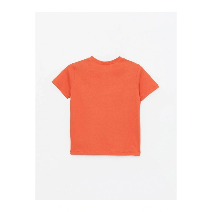 LCW baby Bisiklet Yaka Kısa Kollu Erkek Bebek Tişört