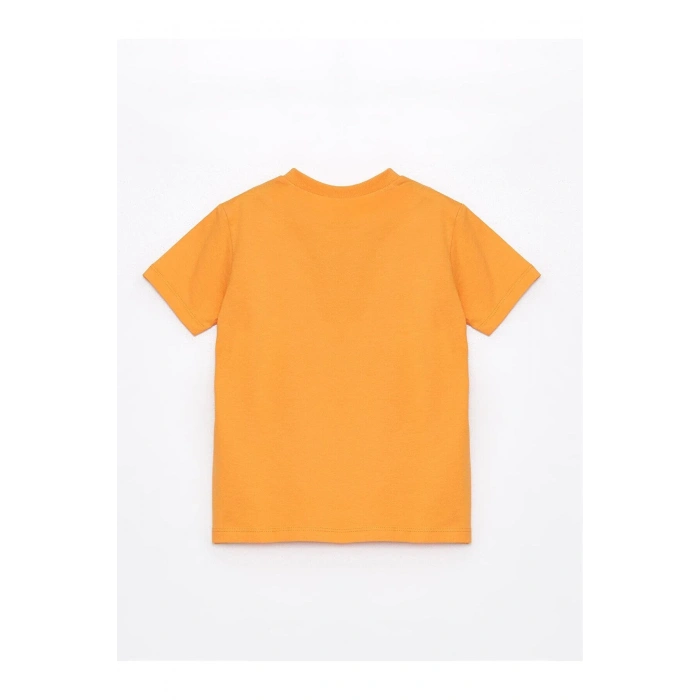 LCW baby Bisiklet Yaka Kısa Kollu Erkek Bebek Tişört