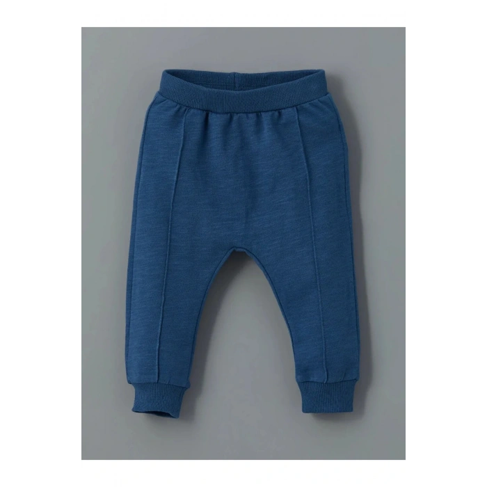 LCW baby Ekru Bisiklet Yaka Çizgili Erkek Sweatshirt ve Eşofman Alt 2li