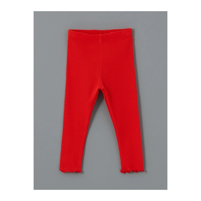 Lcw Baby Ekru Bisiklet Yaka Kiraz Baskılı Kız Bebek Sweatshirt Ve Tayt 2li