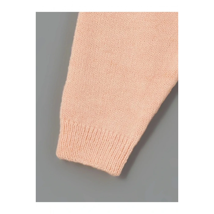 LCW baby Ekru Bisiklet Yaka Uzun Kollu Baskılı Kız Bebek Sweatshirt ve Eşofman Alt 2li Takım