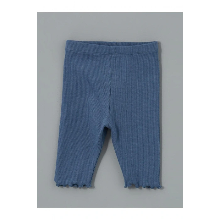 LCW baby Ekru Çiçekli Kız Bebek Tişört ve Tayt 2li