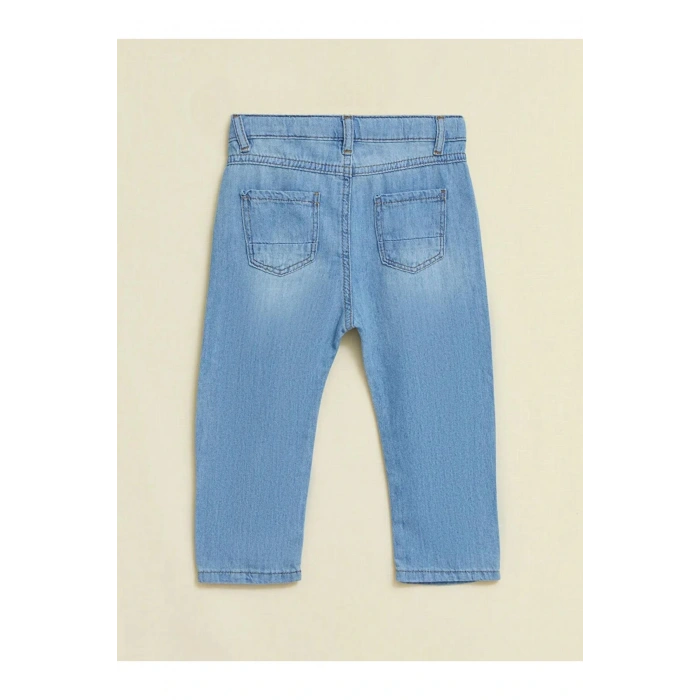 LCW baby İndigo Basic Erkek Bebek Jean Pantolon
