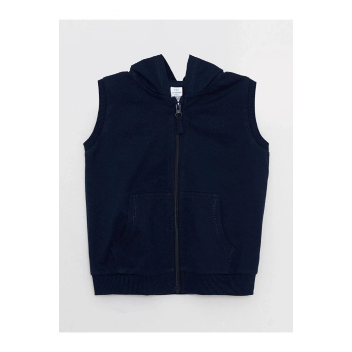 LCW baby Kapüşonlu Erkek Bebek Yelek