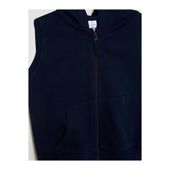 LCW baby Kapüşonlu Erkek Bebek Yelek