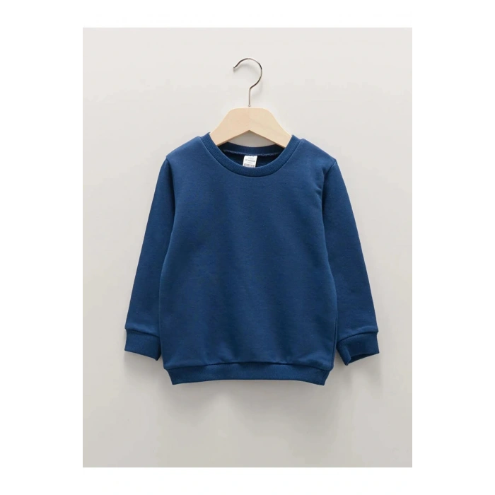 LCW baby Kırmızı Bisiklet Yaka Uzun Kollu Erkek Bebek Sweatshirt 2li