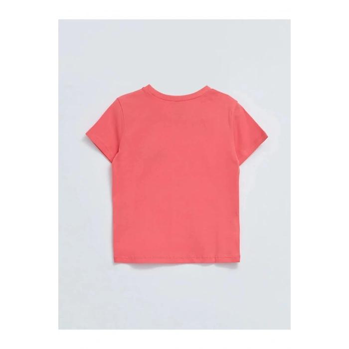 LCW baby Mercan Bisiklet Yaka Kısa Kollu Baskılı Erkek Bebek Tişört