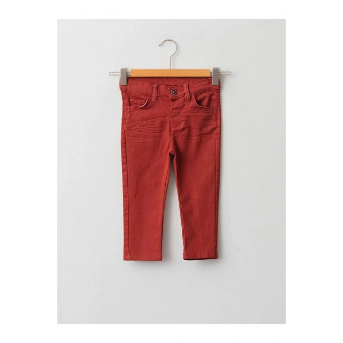 LCW baby Turuncu Skinny Fit Basic Erkek Bebek Pantolon