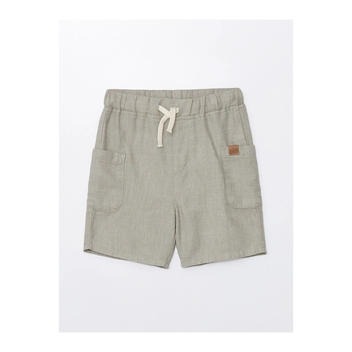 LCW Beli Lastikli Baskılı Erkek Bebek Şort