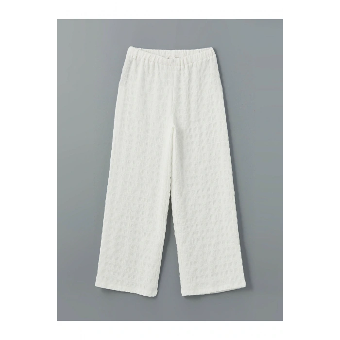 LCW Beli Lastikli Dokulu Kız Çocuk Pantolon