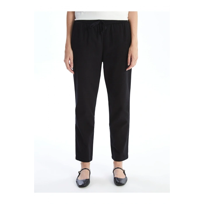 Lcw Beli Lastikli Düz Gabardin Kadın Pantolon