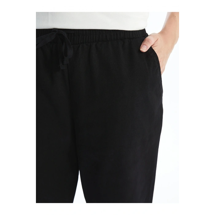 Lcw Beli Lastikli Düz Gabardin Kadın Pantolon
