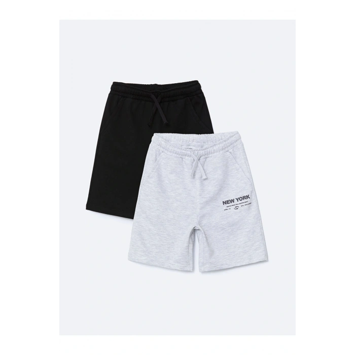 LCW Beli Lastikli Erkek Çocuk Şort 2li