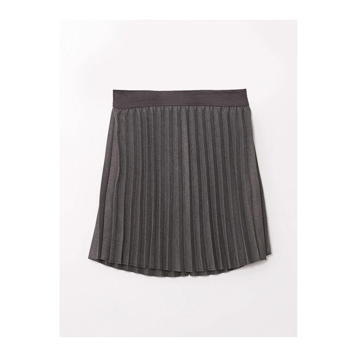 LCW Beli Lastikli Pileli Kız Çocuk Etek